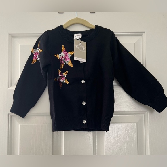Other - NWT Girls sequin star cardigan